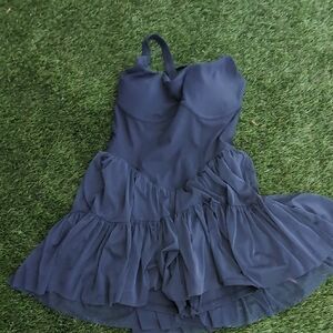 POPFLEX Corset Pirouette Dress - Smoky Navy